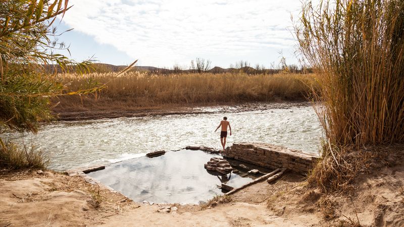 Soak in Natural Hot Springs Along the Rio Grande