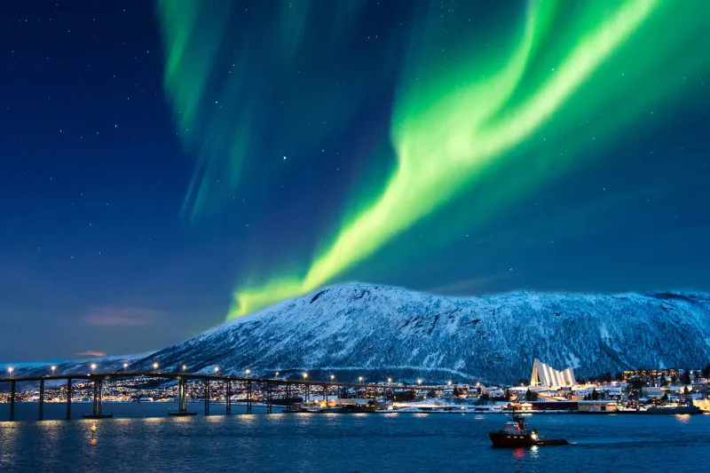 The Northern Lights in Tromsø, Norway