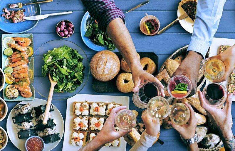 Eat at Communal Tables