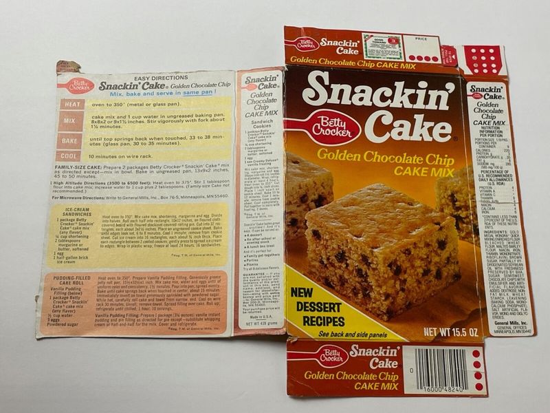 Betty Crocker Snackin' Cake Cookies