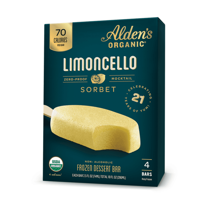 Alden's Organic Limoncello Frozen Dessert Bars