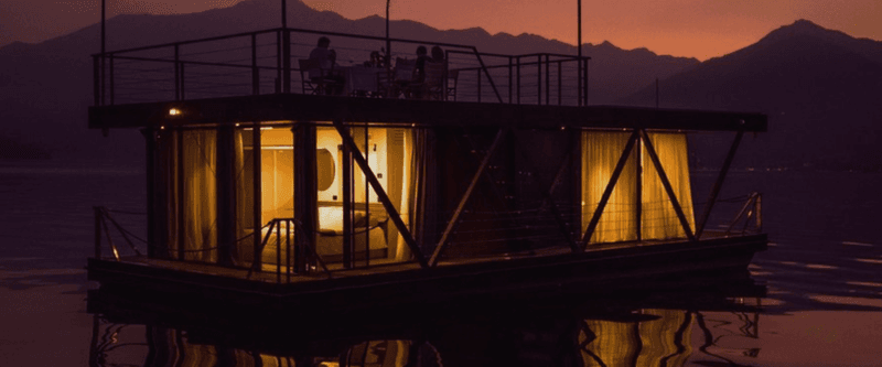 Floating Bungalows on Lake Como