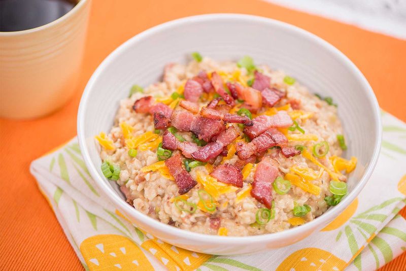 Oatmeal with Lard or Bacon Fat
