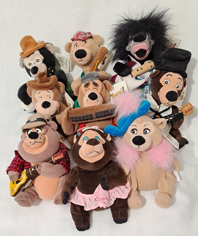 Stuffed Animals Wearing T-Shirts That Said the Location