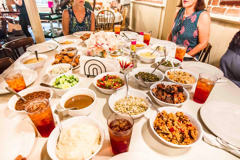 Southern Veggie Feast at Mrs. Wilkes' Dining Room