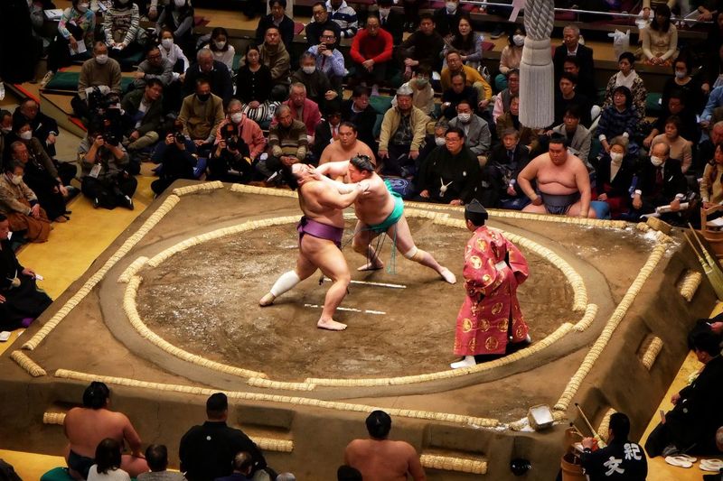 Tokyo Grand Sumo Tournaments – Japan (Jan, May, Sept)