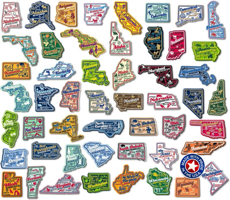 State-Shaped Magnets