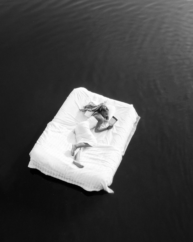 Floating Bed on a Lake
