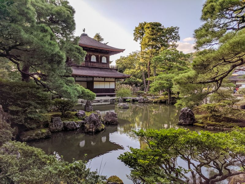 Ginkaku-ji Silver Pavilion During Kiku No Hana Shiraku (Chrysanthemums Wither)