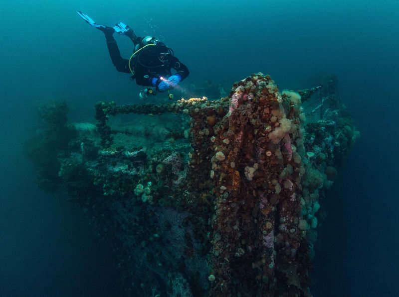 Newport's Underwater Shipwreck Dive