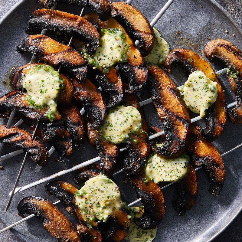 Flame-Grilled Mushrooms with Benzopyrene