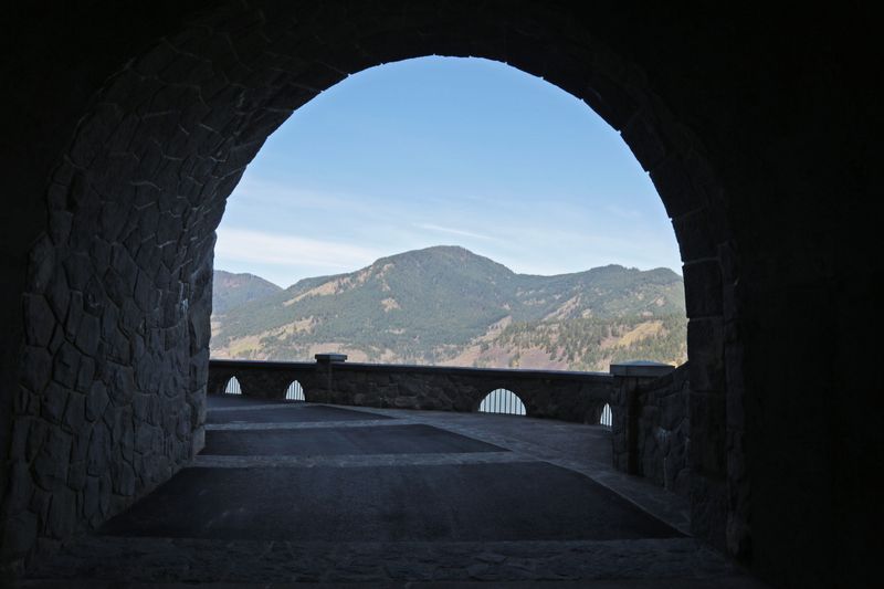 Breathtaking Views Framed by Stone Arches