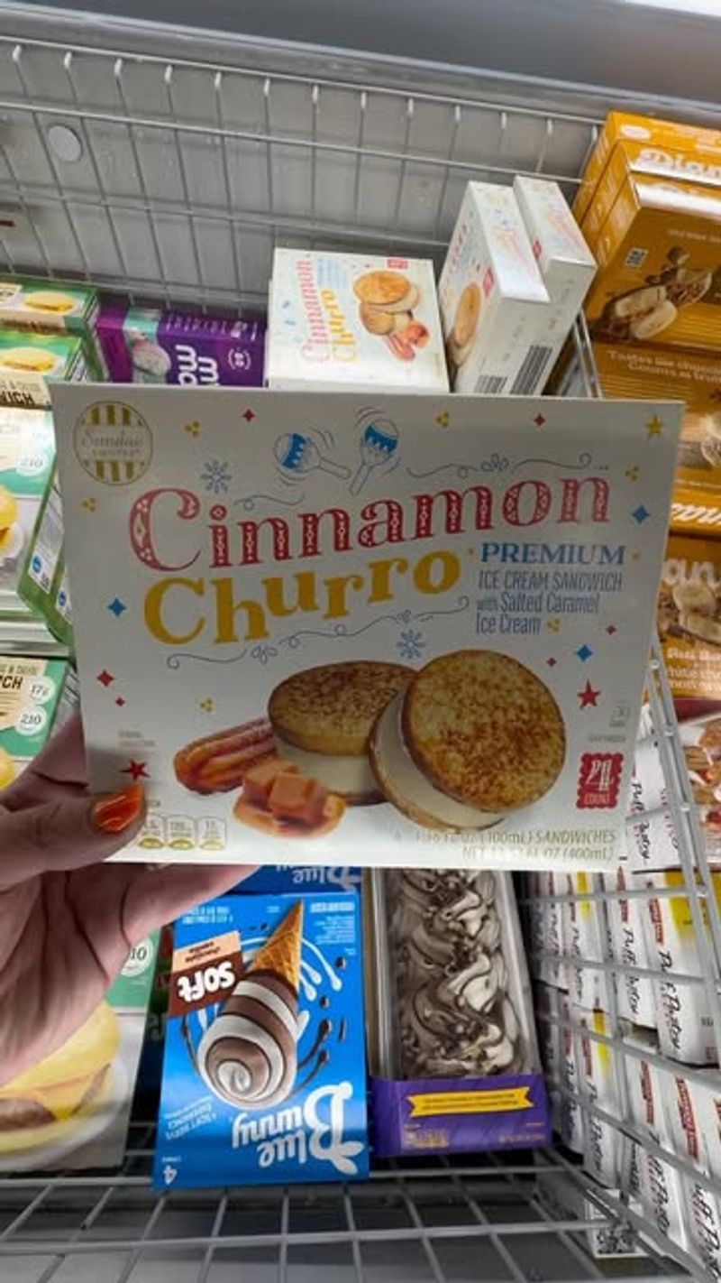 Sundae Shoppe Cinnamon Churro Ice Cream Sandwiches