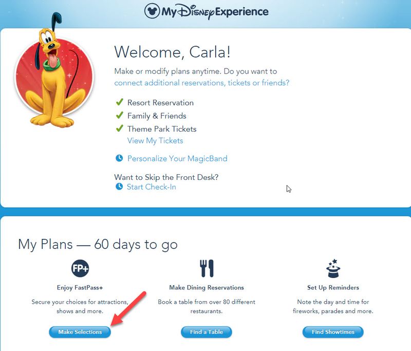Strategic FastPass Reservations