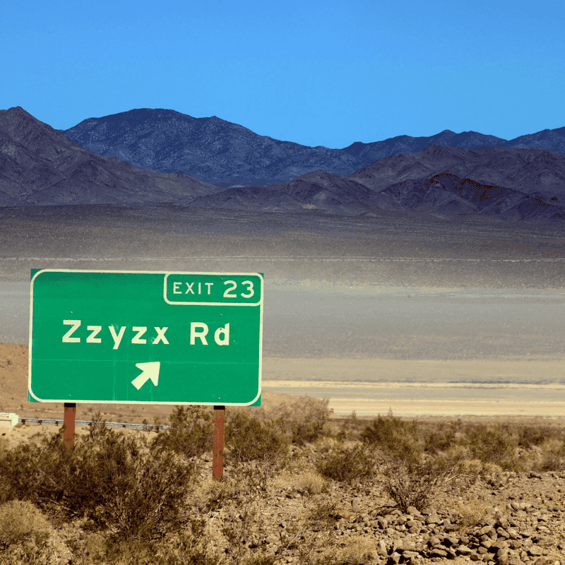 Zzyzx, California
