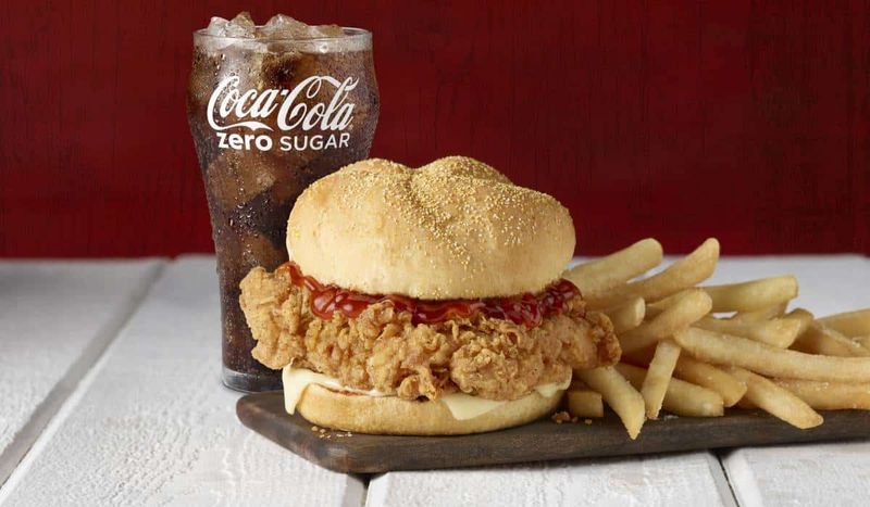 Roy Rogers' Gold Rush Chicken Sandwich