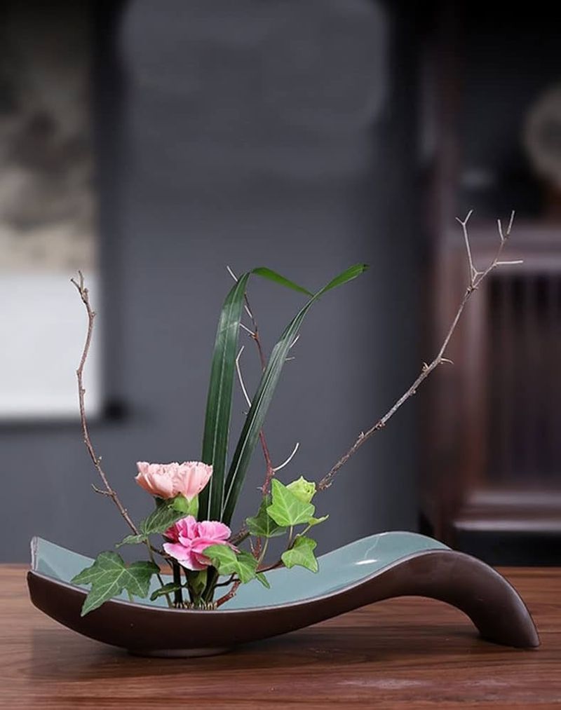 Admiring the Art of Ikebana