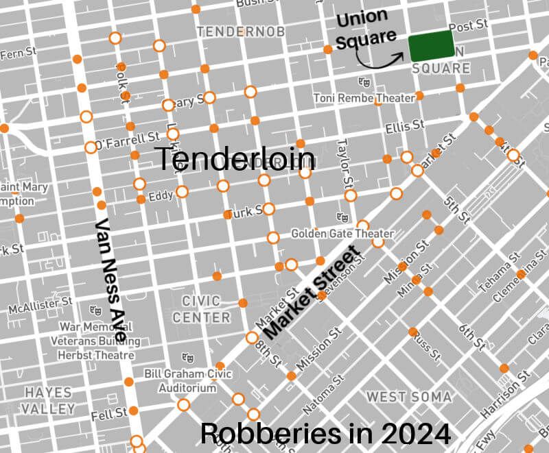 Unexpected Crime Spots
