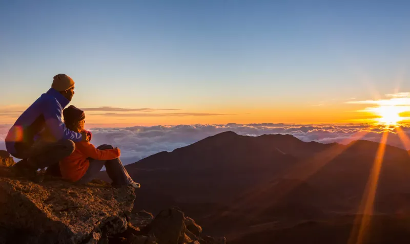 Watching the Sunrise at Haleakalā