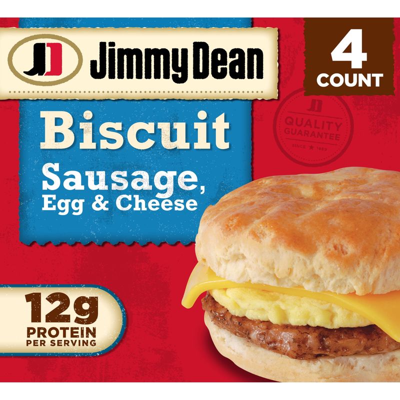 Sausage & Egg Cheddar Biscuit Sandwich