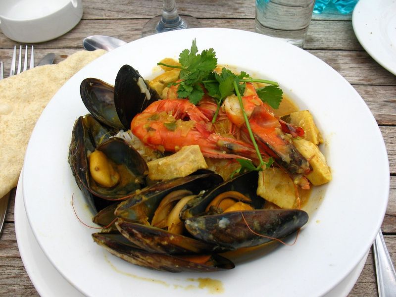 Cape Malay Curried Mussels