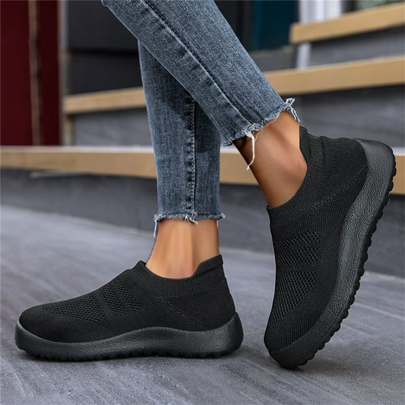 Closed-Toe Shoes with Socks