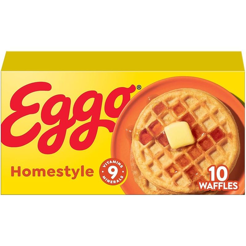 Eggo Waffles with Bacon and Eggs
