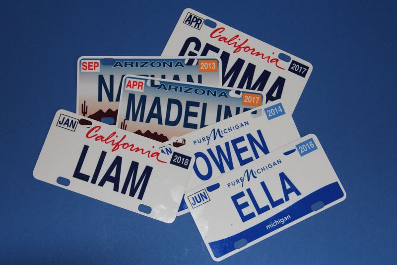 Mini License Plates With Your Name