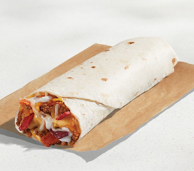 Taco Bell Cheesy Double Beef Burrito Combo