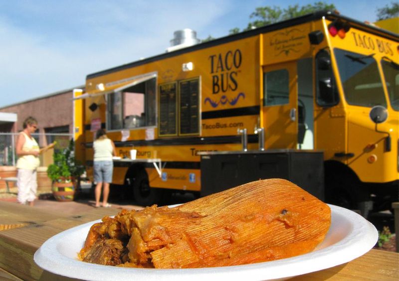 Taco Bus (Tampa, FL) - Season 14, Episode 5: Triple D Goes Tailgatin'