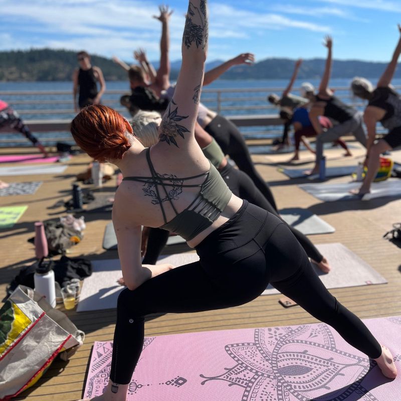 Morning Yoga on Deck
