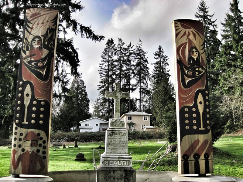 Chief Seattle's Grave — Suquamish Cemetery, Suquamish, WA