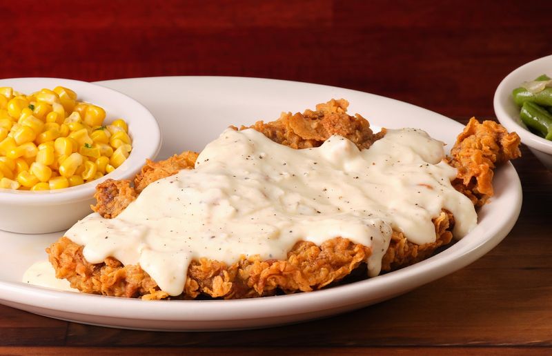 Texas – Chicken Fried Steak with Cream Gravy