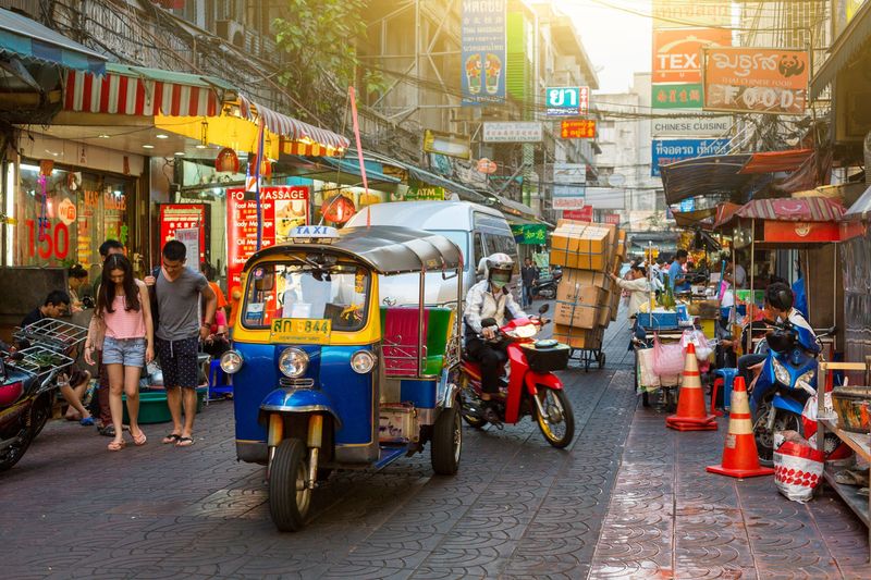 The Bustling Streets of Bangkok, Thailand