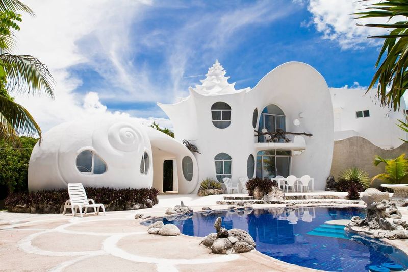 The Seashell House in Isla Mujeres, Mexico