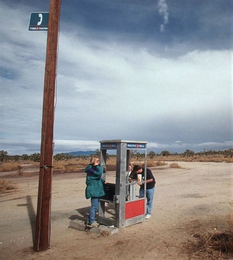 The Mojave Phone Booth (Formerly Near Baker, CA)