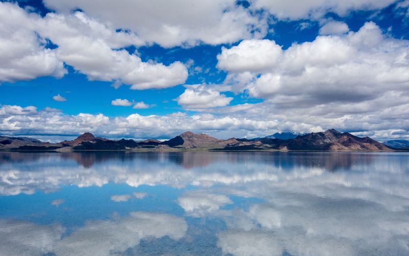 The Bonneville Salt Flats, Utah