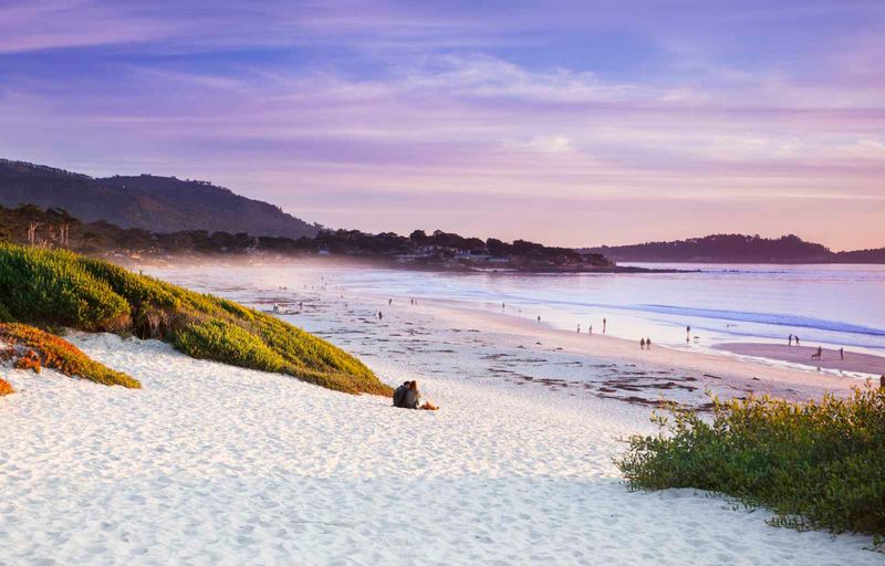 Carmel Beach's Powdery White Sand and Sunset Celebrations
