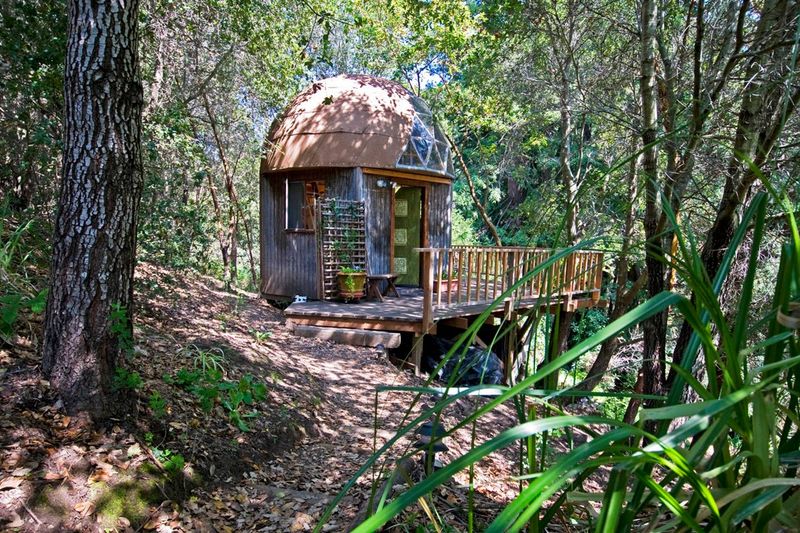 The Mushroom Dome Cabin in Aptos, California
