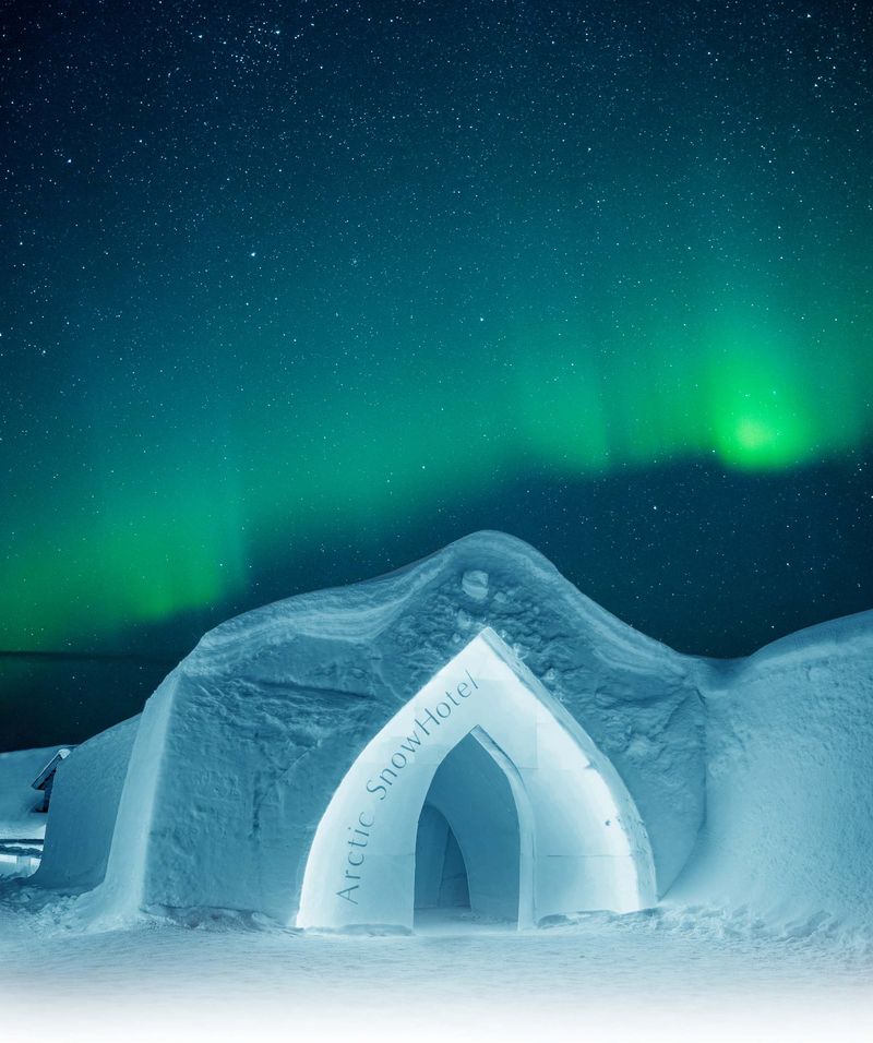 The Ice Palace in Lapland, Finland