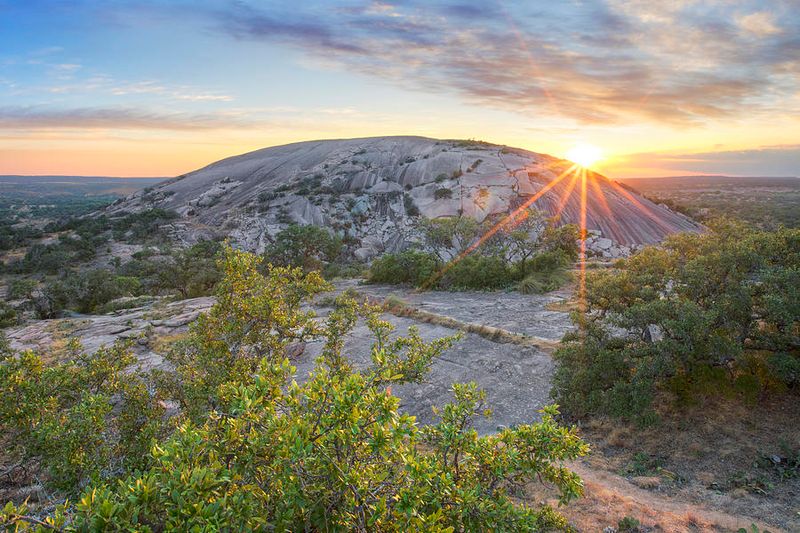 Watching the Sun Set Over Enchanted Rock