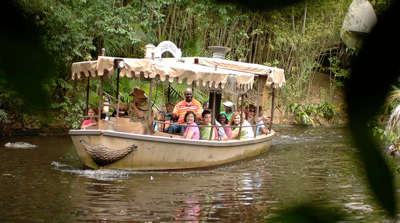 Boarding the Jungle Cruise