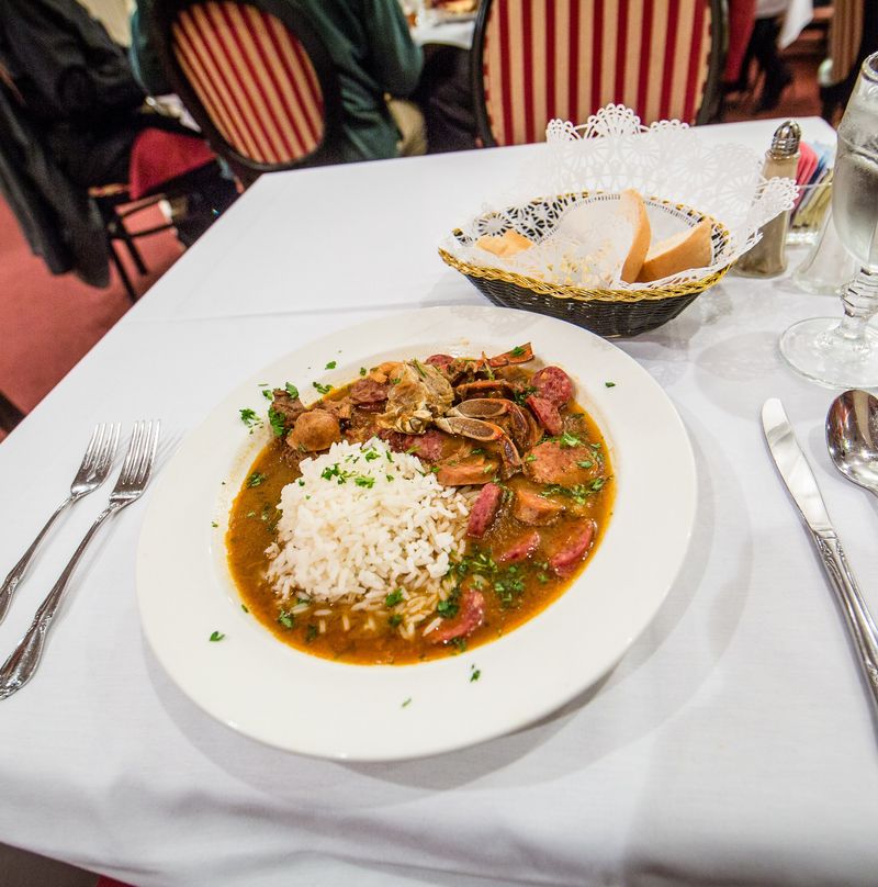 Gumbo at Dooky Chase’s or Liuzza’s by the Track