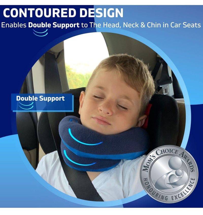 BCOZZY Kids Chin-Supporting Travel Pillow (Ages 3–12)