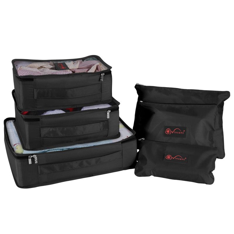 Compression Packing Cube with Dirty-Laundry Divider