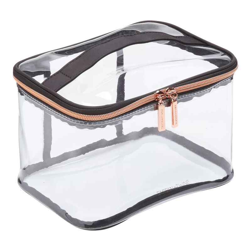Tartan + Twine Basics Clear Train Case