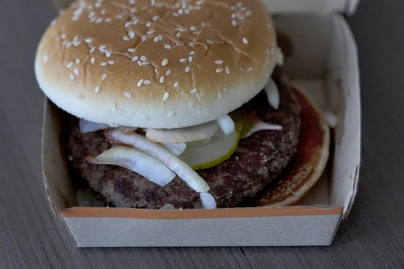 McDonald's Slivered Yellow Onions on Quarter Pounders