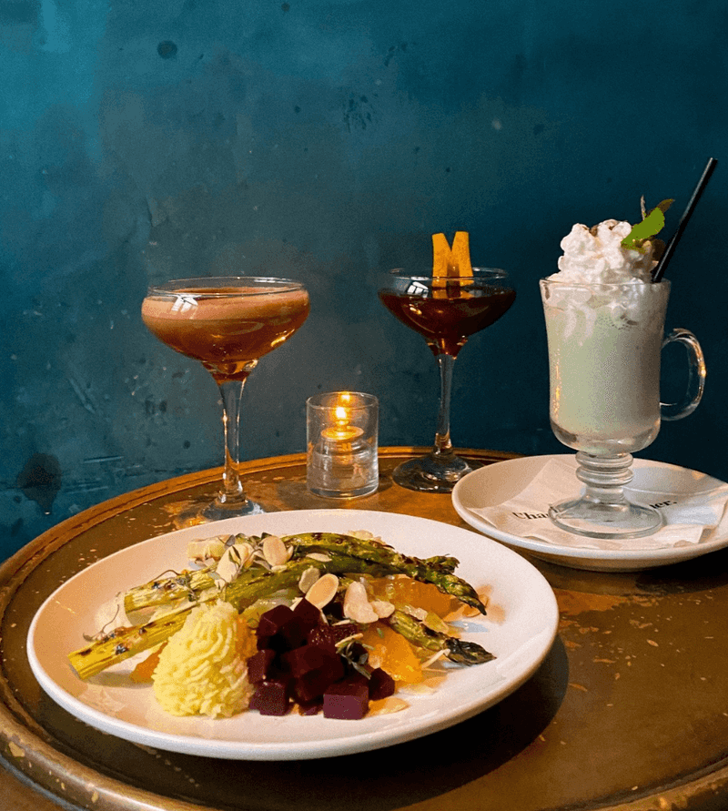 Charlie Was a Sinner: Cocktails and Plant-Based Small Plates in Sultry Setting