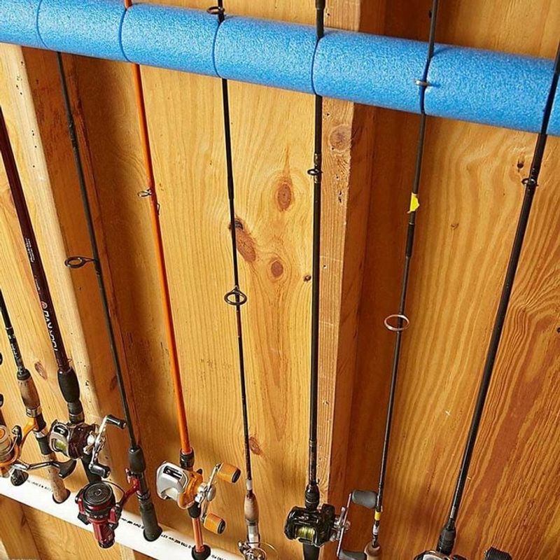 Keep Fishing Rods and Hiking Sticks Organized