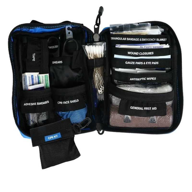 A 120-Piece Waterproof Mini First Aid Kit